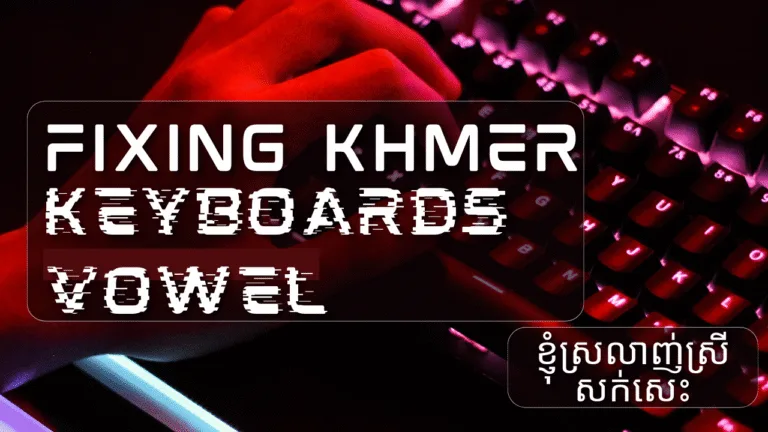 Fix Khmer keyboard missing vowel Kubuntu 25.04